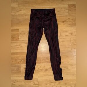 Stylish Red and Black Leggings